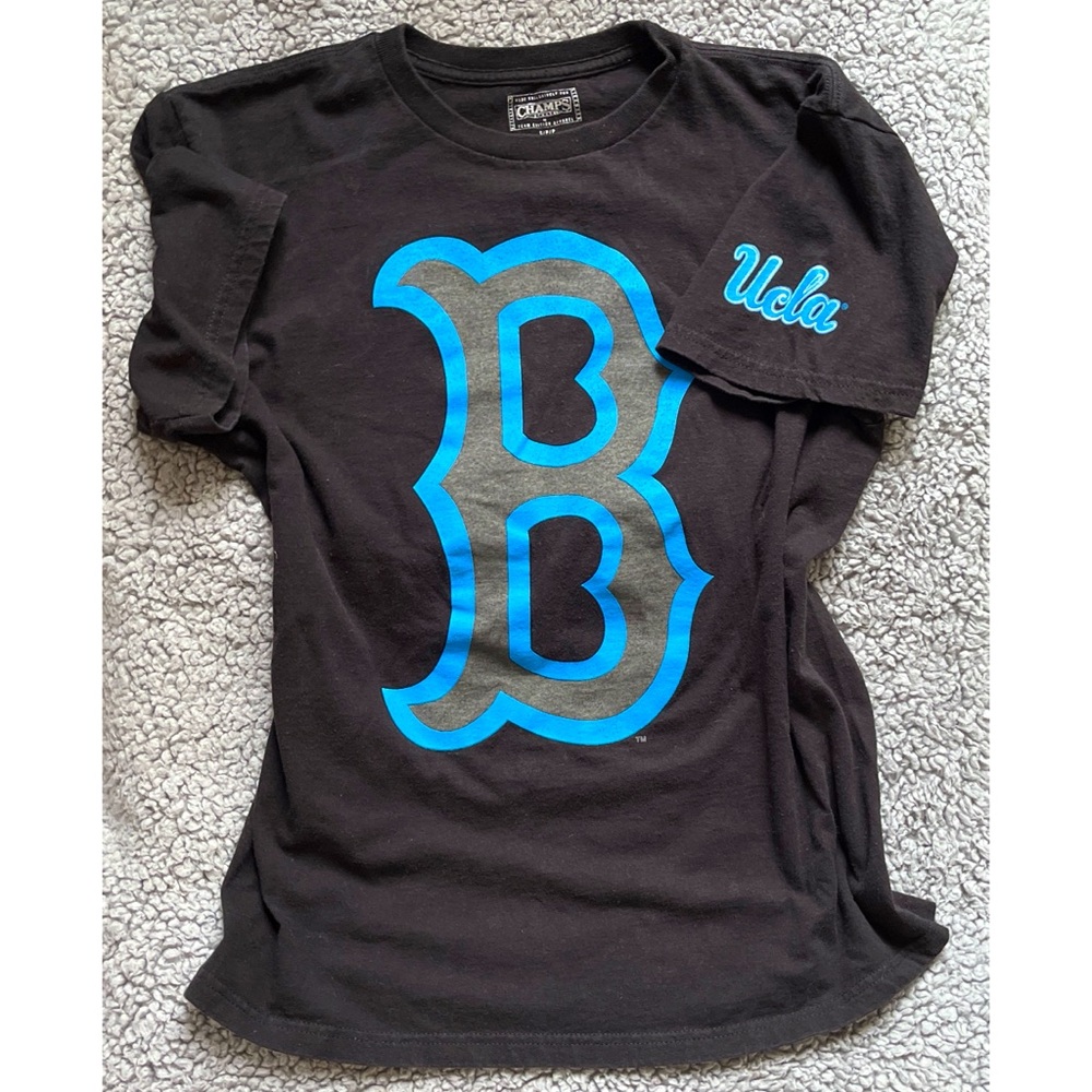 Champs Men’s Small UCLA Bruins Black, Blue & Gray Short Sleeve T-Shirt.